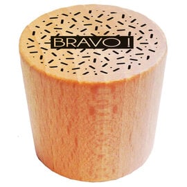 Houten stempel rond - Bravo - 2,8cm