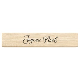 Houten stempel - Joyeux Noël - 8x1,5cm