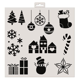 Sjabloon Kerst 30x30cm