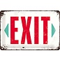 Metalen bord Exit 20-30 cm