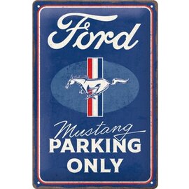 Wandbord 20 x 30 cm - Ford Mustang Parking Only