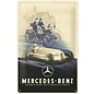 Mercedes Benz. Metalen wandbord in reliëf 20 x 30 cm