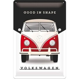 VW Volkswagen - Bulli - Good Shape - Metalen Wandbord - 20 x 30 cm