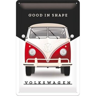 VW Volkswagen - Bulli - Good Shape - Metalen Wandbord - 20 x 30 cm