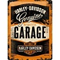 Wandbord - Harley Davidson Garage - 20x30cm