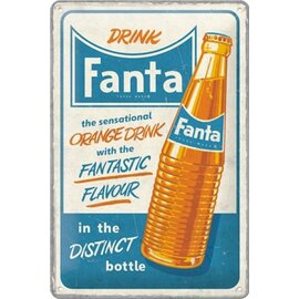 Wandbord - Fanta - Sensational Orange Drink 30 cm x 20 cm