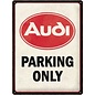 Wandbord - Audi - Parking Only