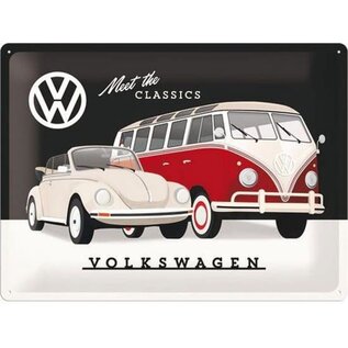 Volkswagen Meet The Classics - Metalen Wandplaat