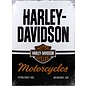 Wandbord - Harley Davidson Motorcycles - 30x40 cm