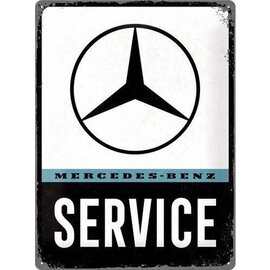 Wandbord - Mercedes Benz Service 30x40 cm