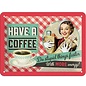 Have A Coffee Wandbord - Metaal - 15 x 20 cm