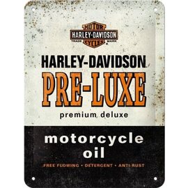 Wandbord 15 x 20 cm - Harley Davidson Pre Luxe Motorcycle Oil