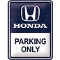 Metalen wandbord 15x20 cm Honda AM Parking Only