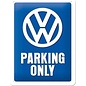 Volkswagen Parking Only - Metalen Wandbord