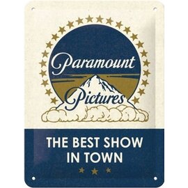 Metalen Bord 15x20 cm Paramount - Klassiek Logo