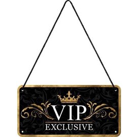 Metalen bord Hanging VIP Exclusive  10 cm x 20 cm
