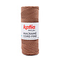 MACRAMÉ CORD FINE 214 Koper bruin bad 65598