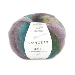 REIKI 202 Groen blauw-Licht lila-Beige-Oker bad 63957