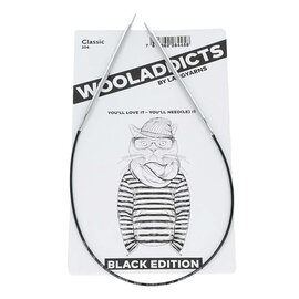 Wooladdicts Black Edition - Classic rondbreinaald 80cm - 4.0mm