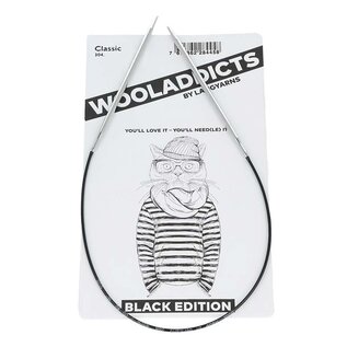 Wooladdicts Black Edition - Classic rondbreinaald 80cm - 3.5mm
