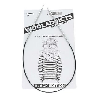 Wooladdicts Black Edition - Lace rondbreinaald 80cm - 5.0mm