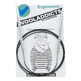 Wooladdicts Black Edition - Ergonomic lace 100cm - 4,0mm