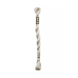 DMC Cotton Perlé 5 borduur- en hardanger garen 25 meter métallisé - kleur 5283 ZILVER