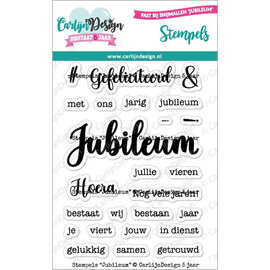 CarlijnDesign Clear stamp Jubileum