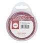 Velourslint metallic, Oudroze, 6mm, 4m