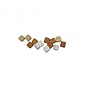 Mozaïek Ceramica Nano, 3x3x2 mm, niet geglac., 3 kl., doos ca.300 st./6g, natuur-tinten