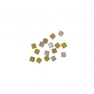 Mozaïek-Ceramica Nano, 3x3x2 mm, geglaceerd,3 kleuren, doos ca.300 st./7g, beige-tinten