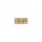 Mozaïek-Ceramica Mini, 5x5x3 mm, geglaceerd, doosje à ca. 110 st./10 g, ivoor