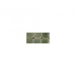 Mozaïek-Ceramica Mini, 5x5x3 mm, geglaceerd, doosje à ca. 110 st./10 g, antiekgroen