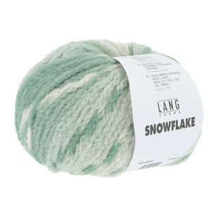 Lang Yarns SNOWFLAKE 0092 groen-wit bad 51518  50g