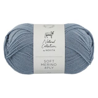 Soft Merino 4 draad 120 Blauw bad 3247 50gr.