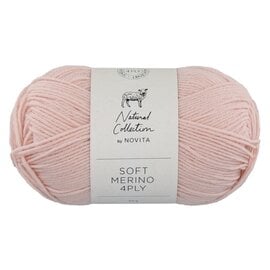 NOVITA Soft Merino 4 draad 509 Roze bad 3218 50gr.