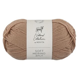 NOVITA Soft Merino 4 draad 120 Bruin bad 7414 50gr.