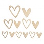 Houten deco Hart, FSC Mix Credit, ø5-10cm, gesorteerd, ZB-zak 12st., naturel