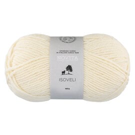 NOVITA Isoveli 010 ecru bad 4681 100gr.