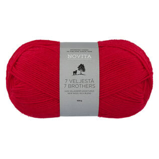 NOVITA 7 VELJESTA - BROTHERS 549 rood bad 4744 100gr.