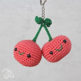 Hardicraft DIY Haakpakket KERSEN - Amigurumi Sleutelhanger