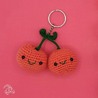 Hardicraft DIY Haakpakket KERSEN - Amigurumi Sleutelhanger