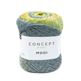 MOOI 101 Pastel blauw-Geelachtig groen-Koraalrood-Pistache bad 69194