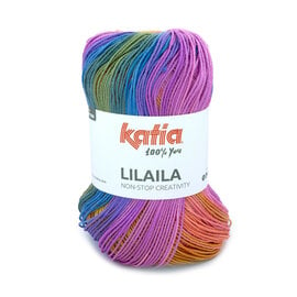 LILAILA 53 Telemagenta-Kauwgom roze-Lila-Goudgeel bad 68638