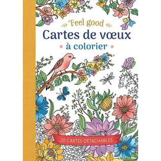 Cartes de voeux à colorier feel good