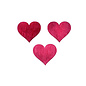 Strooihoutjes hart rood 2x0,3cm 24st.