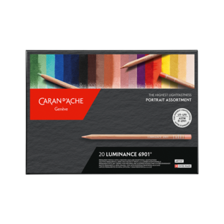 Caran d’Ache - 20 Kleuren LUMINANCE 6901™  – Assortiment « Portrait »