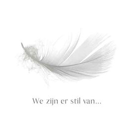 Wenskaart - We zijn er stil van - 120x122mm