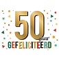 Wenskaart - Gefeliciteerd 50 jaar - 120x170mm