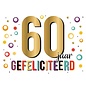 Wenskaart - Gefeliciteerd 60 jaar - 120x170mm